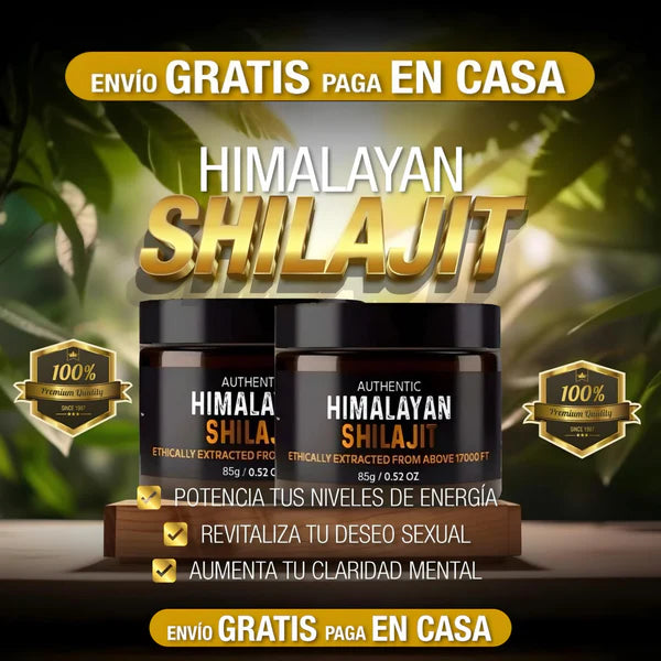 Shilajit Orgánica Pura Del Himalaya