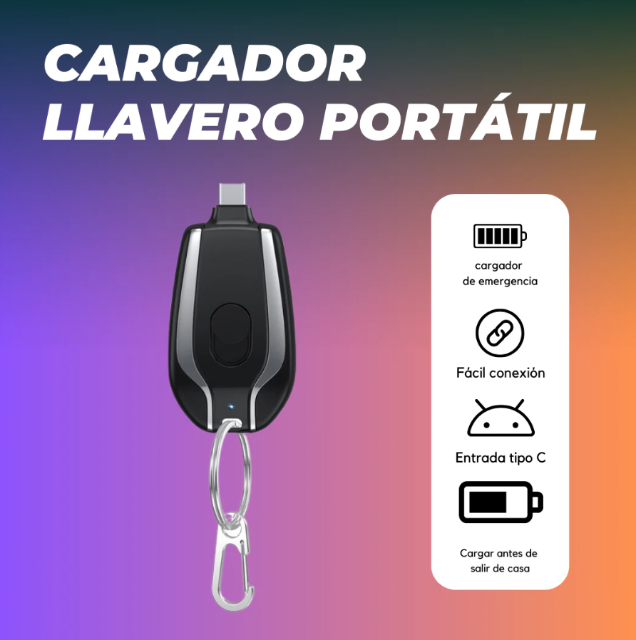 Llavero Cargador Turbo Max® - TURBO CARGA + ENVIO GRATUITO