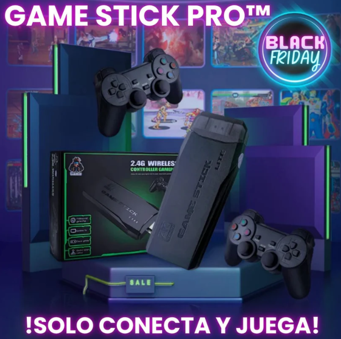 CONSOLA RETRO M8 GAME STICK PRO + 20,000 JUEGOS