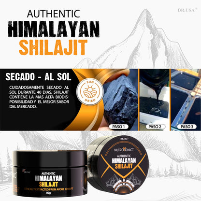 Shilajit Orgánica Pura Del Himalaya De 80g