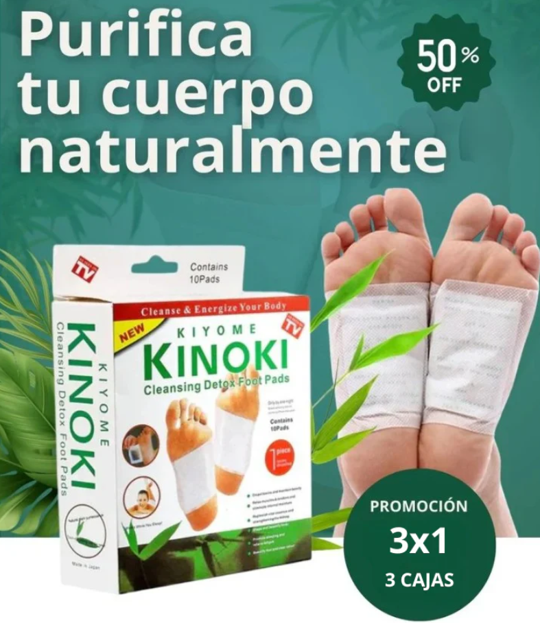 3X1 en Parches Desintoxicantes KINOKI™ - DETOX (30 PARCHES)