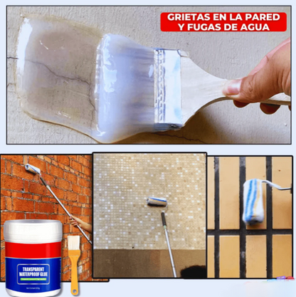 Pegamento adhesivo impermeable transparente 300g