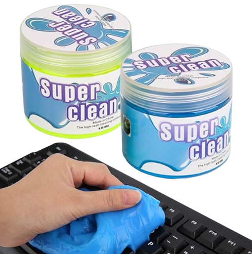 2x1 Gel Slime De Limpieza Limpiador Para Auto, Teclado y Mas