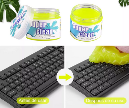 2x1 Gel Slime De Limpieza Limpiador Para Auto, Teclado y Mas